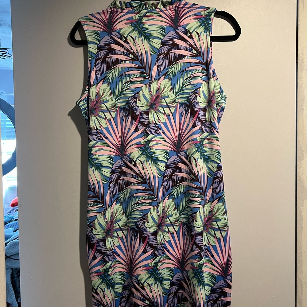 NWT/Stella Parker /S/Tropical Sleeveless Dress/UPF 50 - Picture 2 of 6